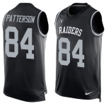 Nike Oakland Raiders #84 Cordarrelle Patterson Black Team Color Men's Stitched NFL Limited Tank Top Jersey