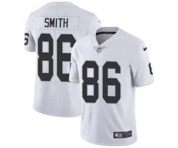 Nike Oakland Raiders #86 Lee Smith White Men's Stitched NFL Vapor Untouchable Limited Jersey