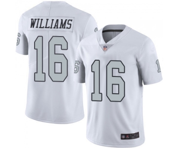 Nike Raiders #16 Tyrell Williams White Men's Stitched NFL Limited Rush Jersey
