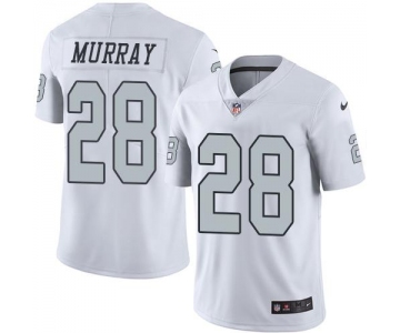 Nike Raiders #28 Latavius Murray White Men's Stitched NFL Limited Rush Jersey