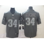 Nike Raiders 34 Bo Jackson Gray Camo Vapor Untouchable Limited Jersey