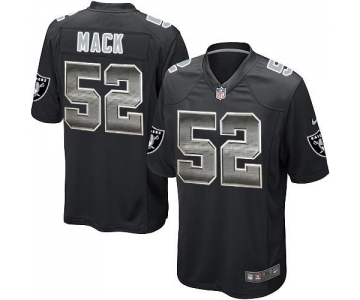 Nike Raiders #52 Khalil Mack Black Team Color Men's Stitched NFL Limited Strobe Jersey