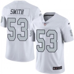 Nike Raiders #53 Malcolm Smith White Men's Stitched NFL Limited Rush Jersey