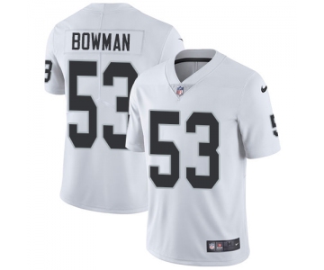 Nike Raiders #53 NaVorro Bowman White Men's Stitched NFL Vapor Untouchable Limited Jersey