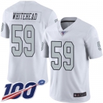 Nike Raiders #59 Tahir Whitehead White Men's Stitched NFL Limited Rush 100th Season Jersey