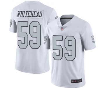Nike Raiders #59 Tahir Whitehead White Men's Stitched NFL Limited Rush Jersey