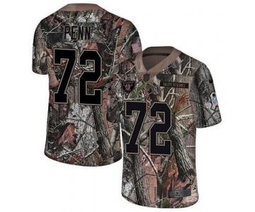 Nike Raiders #72 Donald Penn Camo Men's Stitched NFL Limited Rush Realtree Jersey