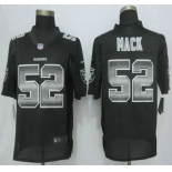 Oakland Raiders #52 Khalil Mack Black Strobe 2015 NFL Nike Fashion Jersey