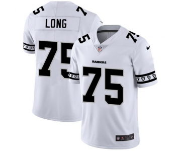 Oakland Raiders #75 Howie Long Nike White Team Logo Vapor Limited NFL Jersey