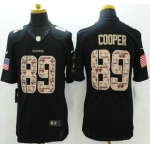 Oakland Raiders #89 Amari Cooper Nike Salute to Service Nike Black Limited Jersey