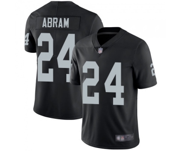 Raiders #24 Johnathan Abram Black Team Color Men's Stitched Football Vapor Untouchable Limited Jersey