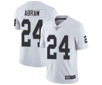 Raiders #24 Johnathan Abram White Men's Stitched Football Vapor Untouchable Limited Jersey