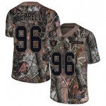 Raiders #96 Clelin Ferrell Camo Men's Stitched Football Limited Rush Realtree Jersey