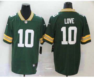 Men's Green Bay Packers #10 Jordan Love Green 2020 Vapor Untouchable Stitched NFL Nike Limited Jersey