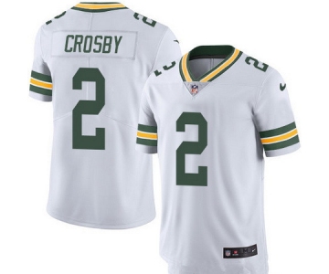 Men's Green Bay Packers #2 Mason Crosby White 2016 Color Rush Stitched NFL Nike Limited Jersey