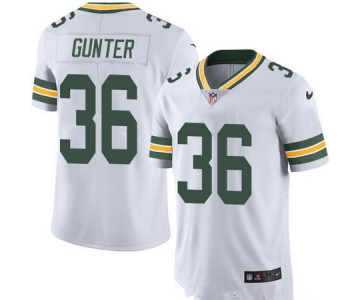 Men's Green Bay Packers #36 LaDarius Gunter White 2016 Color Rush Stitched NFL Nike Limited Jersey