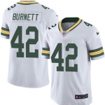 Men's Green Bay Packers #42 Morgan Burnett White 2016 Color Rush Stitched NFL Nike Limited Jersey