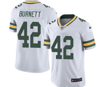 Men's Green Bay Packers #42 Morgan Burnett White 2016 Color Rush Stitched NFL Nike Limited Jersey