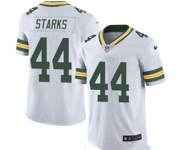 Men's Green Bay Packers #44 James Starks White 2016 Color Rush Stitched NFL Nike Limited Jersey