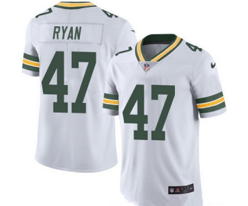 Men's Green Bay Packers #47 Jake Ryan White 2016 Color Rush Stitched NFL Nike Limited Jersey