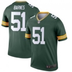 Men's Green Bay Packers #51 Krys Barnes Legend Green Jersey