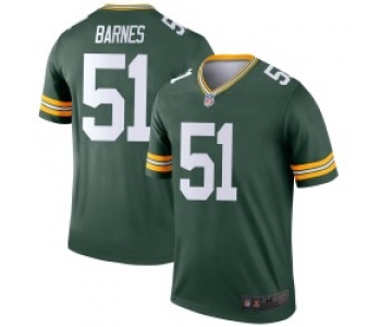 Men's Green Bay Packers #51 Krys Barnes Legend Green Jersey