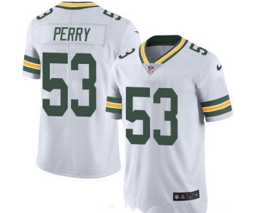 Men's Green Bay Packers #53 Nick Perry White 2016 Color Rush Stitched NFL Nike Limited Jersey