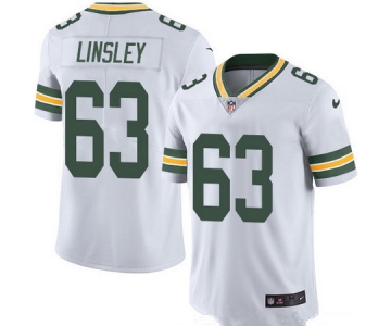 Men's Green Bay Packers #63 Corey Linsley White 2016 Color Rush Stitched NFL Nike Limited Jersey