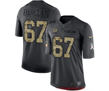 Men's Green Bay Packers #67 Don Barclay Black Anthracite 2016 Salute To Service Stitched NFL Nike Limited Jersey