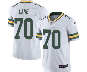 Men's Green Bay Packers #70 T.J. Lang White 2016 Color Rush Stitched NFL Nike Limited Jersey