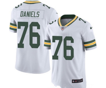 Men's Green Bay Packers #76 Mike Daniels White 2016 Color Rush Stitched NFL Nike Limited Jersey