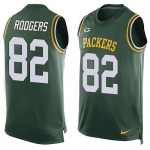 Men's Green Bay Packers #82 Richard Rodgers Green Hot Pressing Player Name & Number Nike NFL Tank Top Jersey