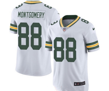 Men's Green Bay Packers #88 Ty Montgomery White 2016 Color Rush Stitched NFL Nike Limited Jersey
