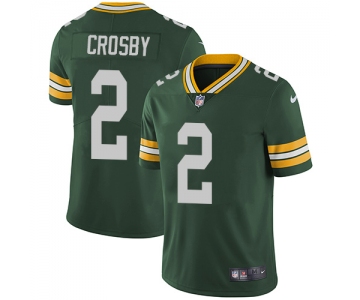 Nike Green Bay Packers #2 Mason Crosby Green Team Color Men's Stitched NFL Vapor Untouchable Limited Jersey