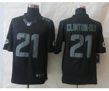 Nike Green Bay Packers #21 Ha Ha Clinton-Dix Black Impact Limited Jersey