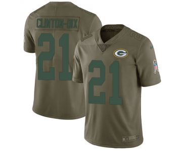 Nike Green Bay Packers #23 Damarious Randall Olive Men's Stitched NFL Limited 2017 Salute To Service Jersey