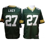 Nike Green Bay Packers #27 Eddie Lacy Green Limited Jersey