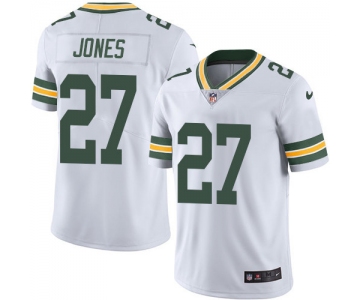 Nike Green Bay Packers #27 Josh Jones White Men's Stitched NFL Vapor Untouchable Limited Jersey