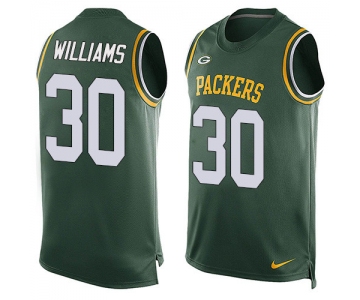 Nike Green Bay Packers #30 Jamaal Williams Green Team Color Men's Stitched NFL Limited Tank Top Jersey