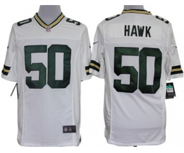 Nike Green Bay Packers #50 A.J. Hawk White Limited Jersey