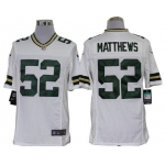 Nike Green Bay Packers #52 Clay Matthews White Limited Jersey