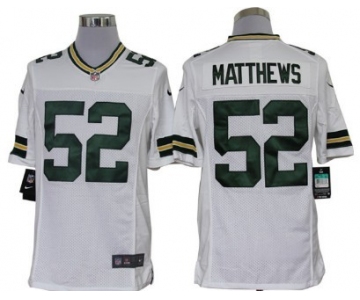 Nike Green Bay Packers #52 Clay Matthews White Limited Jersey