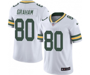 Nike Green Bay Packers #80 Jimmy Graham White Men's Stitched NFL Vapor Untouchable Limited Jersey