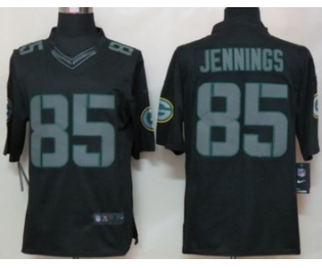 Nike Green Bay Packers #85 Greg Jennings Black Impact Limited Jersey