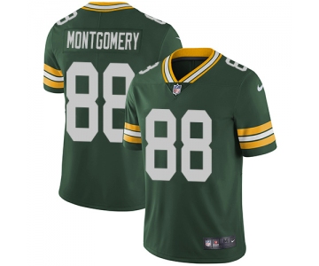 Nike Green Bay Packers #88 Ty Montgomery Green Team Color Men's Stitched NFL Vapor Untouchable Limited Jersey