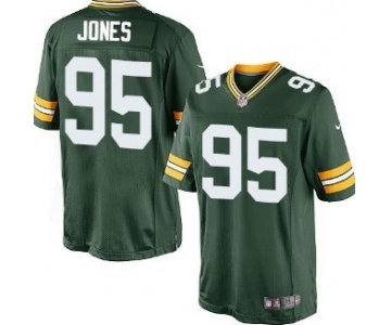 Nike Green Bay Packers #95 Datone Jones Green Limited Jersey