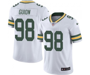 Nike Green Bay Packers #98 Letroy Guion White Men's Stitched NFL Vapor Untouchable Limited Jersey