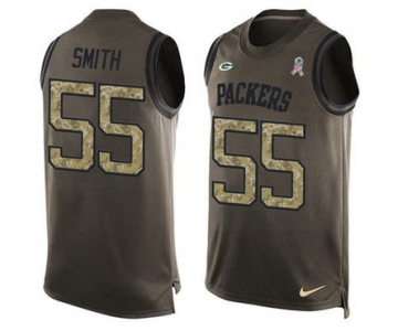 Nike Green Packers #55 Za'Darius Smith Green Men's Stitched NFL Limited Salute To Service Tank Top Jersey