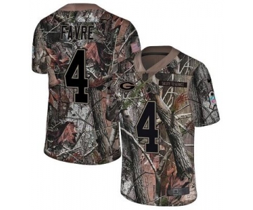 Nike Packers #4 Brett Favre Camo Men's Stitched NFL Limited Rush Realtree Jersey