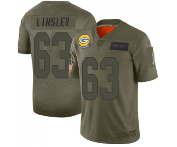 Nike Packers #63 Corey Linsley Camo Men's Stitched NFL Limited 2019 Salute To Service Jersey